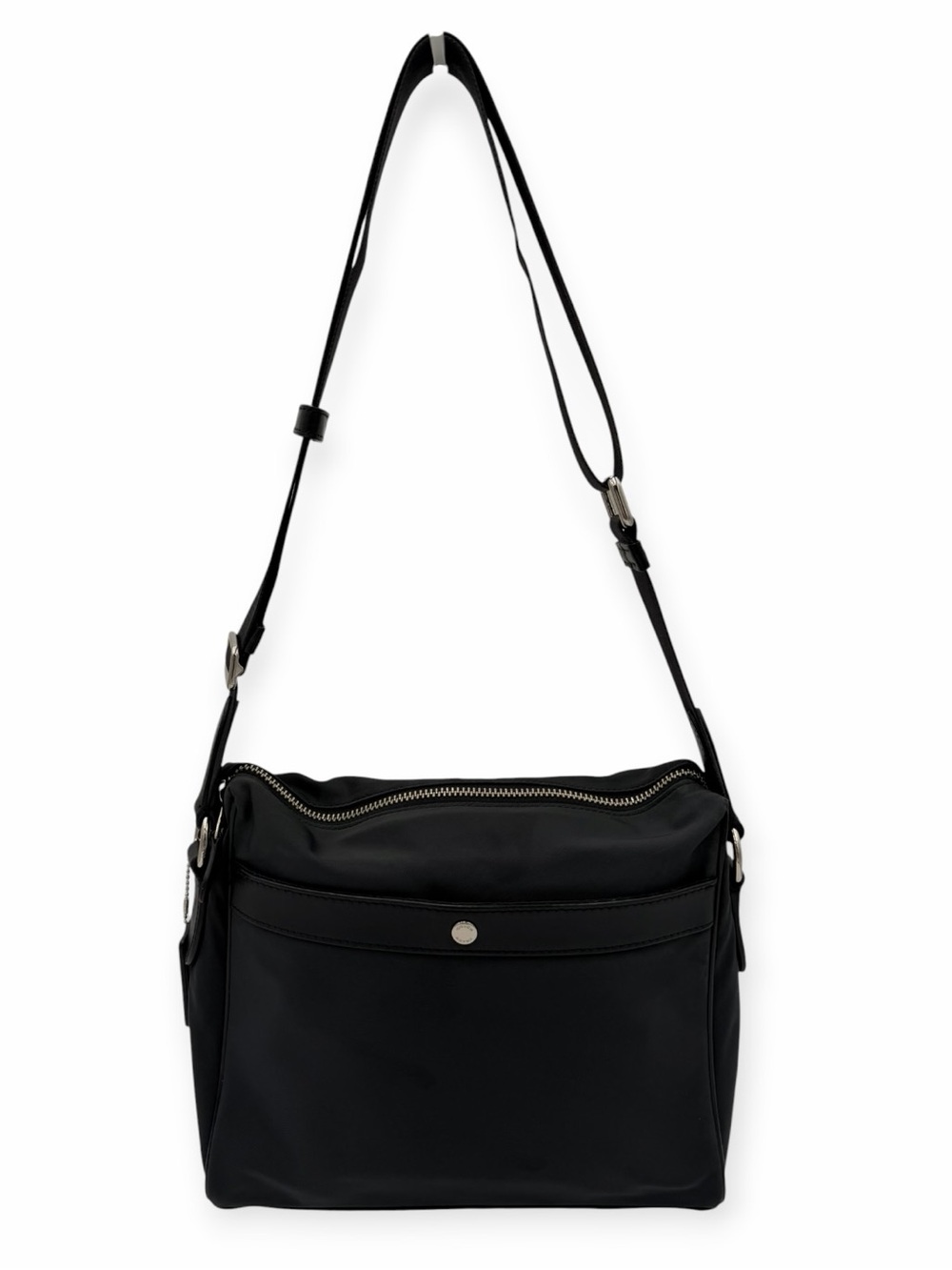 Coach F21554 Leather & Nylon Crossbody / Shoulder/Tablet Bag